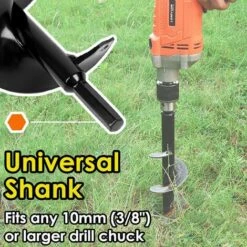 TRIOMPHE Jardin Foreuse, Tige Hexagonale Acier Inoxydable, Tariere Thermique, Creuser Des Trous Cultiver En Profondeur, Outil De Plantation Pratique Pour Fleur Planter Des Arbres Arbustes (Dia: 8cm L: 30cm) 8 TRIOMPHE Jardin Foreuse, Tige Hexagonale Acier Inoxydable, Tariere Thermique, Creuser Des Trous Cultiver En Profondeur, Outil De Plantation Pratique Pour Fleur Planter Des Arbres Arbustes (Dia: 8cm L: 30cm) -Tarière motorisée Soldes 39355244 4