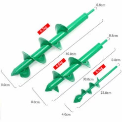 DONTODENT 3 Pcs Mèche Tarière Jardin Perceuse 40+ 30 +22mm Easy Planter Meche De Jardin Pour Trou Terre Foret De Tariere Pour Jardin （Gadget Bleu + Petite Carte）