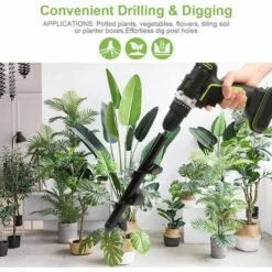 DONTODENT 3 Pcs Mèche Tarière Jardin Perceuse 40+ 30 +22mm Easy Planter Meche De Jardin Pour Trou Terre Foret De Tariere Pour Jardin （Gadget Bleu + Petite Carte） -Tarière motorisée Soldes 40013329 3
