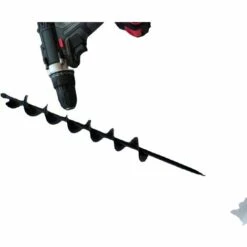 THSINDE Le Noir Foret Hélicoïdal à Tarière Pour Bêcheur De Terre De Plantation De Jardin 50mm×450mm. -Tarière motorisée Soldes 45789611 4