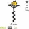 Tarière Foreuse Essence 52cc TEXAS EA5300 Vrille 200mm