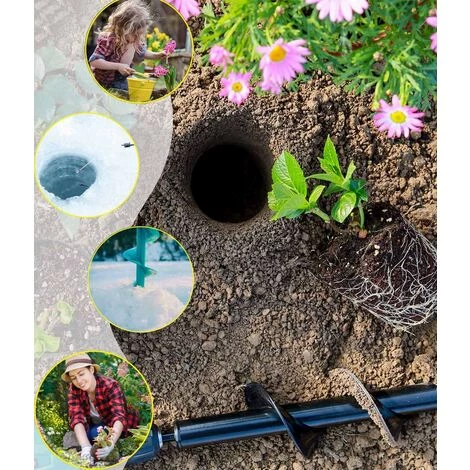 ZHUOXUAN Foret En Spirale, Sécateur De Jardin, Foret De Foret De Tarière De Jardin Pour Planter Des Semis De Bulbes De Literie Cultivant En Profondeur 4 Cm * 22,5 Cm 5 ZHUOXUAN Foret En Spirale, Sécateur De Jardin, Foret De Foret De Tarière De Jardin Pour Planter Des Semis De Bulbes De Literie Cultivant En Profondeur 4 Cm * 22,5 Cm – Image 5