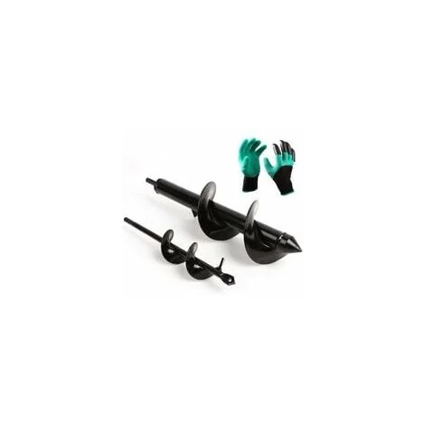 ZHUOXUAN Jeu De Forets De Jardin En Spirale, 2 Pièces De Forets De Jardin 4*22+8*30+ Gants. 1 ZHUOXUAN Jeu De Forets De Jardin En Spirale, 2 Pièces De Forets De Jardin 4*22+8*30+ Gants.