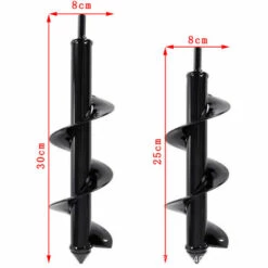 ZHUOXUAN Foret De Forage De Terre électrique Portablee Mèche Jardin Tarière（8cm*30cm）. -Tarière motorisée Soldes 51451268 4
