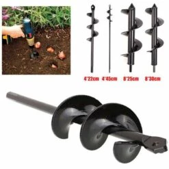 ZHUOXUAN 45 X 8cm Peu De Tarière Foret De Desserrage De Jardin De Vis De Perceuse électrique à Main. -Tarière motorisée Soldes 51462142 4