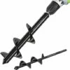 DECKON Mèche Jardin Tarière Ø 80 Et Ø 40 Mm 2 Pièces, Forets De Jardin En Spirale, Outil De Plantation Pratique Pour Faire Rapidement Trou Et Planter Des Fleurs Arbres Arbustes