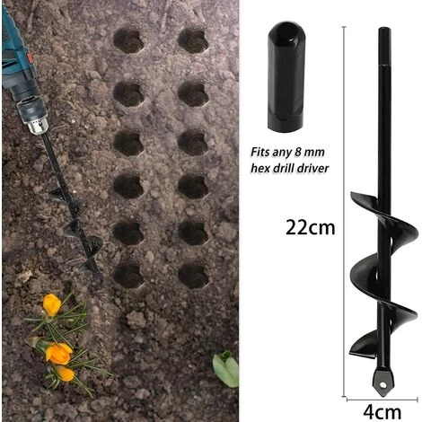 DECKON Jardin Perceuse 8x30cm Et 4x22cm Perceuse Jardinage Foret Spirale Pour Perceuse Tariere Perceuse Tarriere Jardin Perceuse Pour Jardin Tarriere De Jardin Pour Perceuse Foret De Tarriere Foret 3 DECKON Jardin Perceuse 8x30cm Et 4x22cm Perceuse Jardinage Foret Spirale Pour Perceuse Tariere Perceuse Tarriere Jardin Perceuse Pour Jardin Tarriere De Jardin Pour Perceuse Foret De Tarriere Foret – Image 3