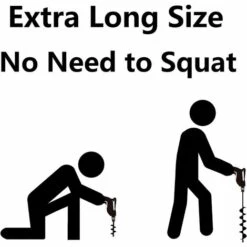 TINOR Forets De Tarière Pour Planter Une Perceuse De Jardin Perceuse Hélicoïdale De Jardin Pour Plantes De Jardin Tarière Pour Perceuse Hexagonale 3/8"ensemble 2 En 1 (45 CM) -Tarière motorisée Soldes 51607882 3