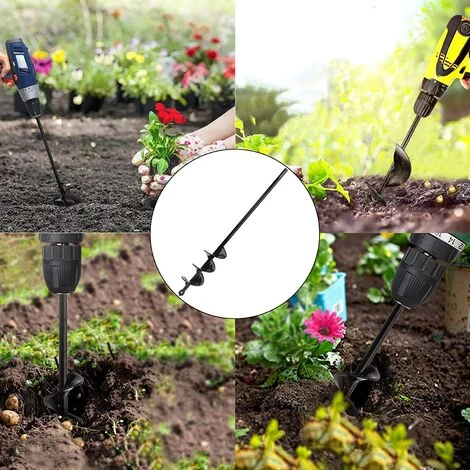 Forets De Jardin Tarières Spirale Mèche Jardin Tarière Tarière De Jardin Pour Planter Des Semis De Bulbes De Literie Foret De Jardin En Spirale Pour Perceuse à Main Et Perceuse électrique,Starlight 5 Forets De Jardin Tarières Spirale Mèche Jardin Tarière Tarière De Jardin Pour Planter Des Semis De Bulbes De Literie Foret De Jardin En Spirale Pour Perceuse à Main Et Perceuse électrique,Starlight – Image 5
