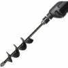 TINOR Tarière De Jardinage, Perceuse à Spirale Outil De Jardinage Pour Planter Des Arbres/Arbustes/Foret Hélicoïdal/La Vis Sans Fin De La Plantation - 4×22cm