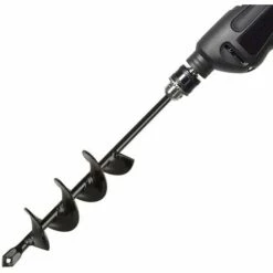 TINOR Tarière De Jardinage, Perceuse à Spirale Outil De Jardinage Pour Planter Des Arbres/Arbustes/Foret Hélicoïdal/La Vis Sans Fin De La Plantation - 4×22cm
