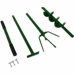 OUTIROR Tarière Manuelle Et Bêche à 4 Griffes - Outil 2 En 1 -Tarière motorisée Soldes 52695641 3