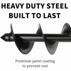 MODOU Tarière De Jardin 8x60cm Foret En Spirale De Jardin Foret D'ampoule De Fleur Tarière Jardinier Perceuse Parapluie Excavatrice Foret Hexagonale Tarière -Tarière motorisée Soldes 52722158 3