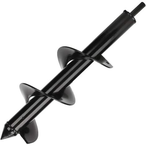 ELLE Garden Auger Drill Bit, Forets De Tarière Pour Planter, Fait D'acier Outil De Plantation Pratique (8*18cm) 1 ELLE Garden Auger Drill Bit, Forets De Tarière Pour Planter, Fait D'acier Outil De Plantation Pratique (8*18cm)