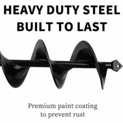 BENOBBY KIDS Tariere Jardin Perceuse Amélioré Perceuse Jardinage Foret Spirale Pour Perceuse Tariere Perceuse Tarriere Jardin Perceuse Pour Jardin Tarriere De Jardin Pour Perceuse Foret De Tarriere Foret(8x60cm,Noir ) -Tarière motorisée Soldes 53282449 4