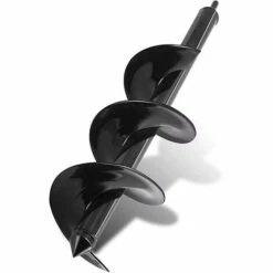 BENOBBY KIDS Mèche Jardin Tarière Pour Perceuse Jardin Ø 90 Mm - Foret Perceuse Ø Embout 8 Mm - Longueur Mèche 25 Cm - Foret En Acier Pour Creuser Rapidement Des Trous Et Planter Vos Fleurs Arbre Arbuste, Piquets, Poteau Pour Planter Semis Et Bulbes