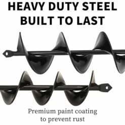 BENOBBY KIDS Jardin Tarière 8x45cm Et 4x42cm 2 Pièces, Forets De Jardin En Spirale, Outil De Plantation Pratique Pour Faire Rapidement Trou Et Planter Des Fleurs Arbres Arbustes -Tarière motorisée Soldes 53282782 3