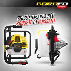 GARDEOPRO Tarière Thermique 52CC + Mèche 150mm - Gardeo -Tarière motorisée Soldes 53621192 3