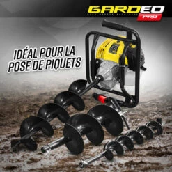 GARDEOPRO Tarière Thermique 52CC + Mèche 150mm - Gardeo -Tarière motorisée Soldes 53621192 4