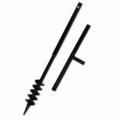 LITZEE Tarière De Sol Avec Manche 80 Mm Et Tube D'extension 9 M Acier # 7 LITZEE Tarière De Sol Avec Manche 80 Mm Et Tube D'extension 9 M Acier # -Tarière motorisée Soldes 53840398 3