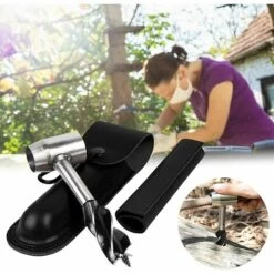 Perceuse à Tarière Manuelle - Perceuse à Main Digger Auger - Forets à Tarière D'extérieur, Outils De Survie Bushcraft Pour Hacher Les Paquets De Matériel De Camping，Starlight -Tarière motorisée Soldes 54042735 4