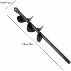 SUPERMARKET Lot De 2 Mèches Pour Tarière, Antidérapantes, Pour Plantes En Spirale, Plantes De Jardin Et Plantes à Fleurs - Pour Semis Et Massifs - 4,1 X 22,9 Cm - Pour Foreuse Hexagonale 9,5 Mm，Superma -Tarière motorisée Soldes 54279508 4