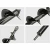 REGALI Mèche Jardin Tarière Ø 40 Et Ø 80 Mm 2 Pièces, Forets De Jardin En Spirale, Outil De Plantation Pratique Pour Faire Rapidement Trou Et Planter Des Fleurs Arbres Arbustes