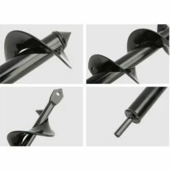 REGALI Mèche Jardin Tarière Ø 40 Et Ø 80 Mm 2 Pièces, Forets De Jardin En Spirale, Outil De Plantation Pratique Pour Faire Rapidement Trou Et Planter Des Fleurs Arbres Arbustes