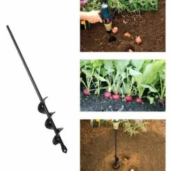 HKLFFJA Tariere Jardin Perceuse Amélioré 4x22cm Perceuse Jardinage Foret Spirale Pour Perceuse Tariere Perceuse Tarriere Jardin Perceuse Pour Jardin Tarriere De Jardin Pour Perceuse Foret De Tarriere Foret -Tarière motorisée Soldes 54722892 4