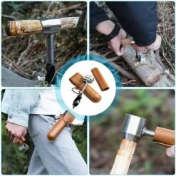 GUAZHUNIFR Perceuse à Main Pour Le Travail Du Bois, Perceuse De Survie Manuelle, Tarière Manuelle Bushcraft Outils, Camping Tarière Manuelle Pour Le Camping，Guazhuni -Tarière motorisée Soldes 54849866 5