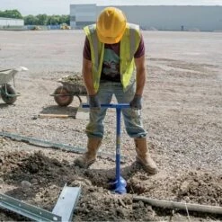 Draper Tools Tarière Pour Poteau 1070 X 155 Mm Bleu 24414 -Tarière motorisée Soldes 5487529 3