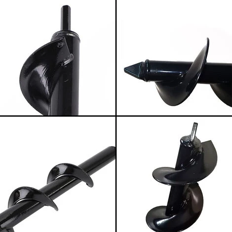 PETITES ECREVISSES Tariere Perceuse En Acier 10x30cm Foret Spirale De Jardinage Outillage De Jardin Pour Cultiver 2 PETITES ECREVISSES Tariere Perceuse En Acier 10x30cm Foret Spirale De Jardinage Outillage De Jardin Pour Cultiver – Image 2