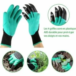 BENOBBY KIDS Foret De Jardin 2PCS Ø 80mm × 300mm + Ø 40mm × 220mm Tarière De Jardin En Spirale Avec Gants De Jardinage - Creusage Rapide De Trous - Outil De Plantation Pratique -Tarière motorisée Soldes 55513010 4