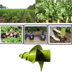Mèche Jardin Tarière, Foret De Jardin En Spirale, Tarière De Jardinage Pour Perceuse électrique Ou Sans Fil, Outil De Plantation Pratique Pour Planter Des Semis De Bulbes-Macaron -Tarière motorisée Soldes 55736611 3
