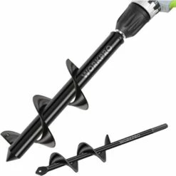 ZHUOXUAN Mèches De Tarière De Jardin Ø 80 Et Ø 40 Mm 2 Pièces, Mèches De Jardin En Spirale, Outil De Plantation Pratique Pour Percer Et Planter Rapidement Des Fleurs, Des Arbres Et Des Arbustes