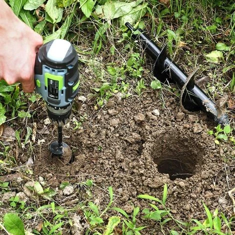 ZHUOXUAN Mèches De Tarière De Jardin Ø 80 Et Ø 40 Mm 2 Pièces, Mèches De Jardin En Spirale, Outil De Plantation Pratique Pour Percer Et Planter Rapidement Des Fleurs, Des Arbres Et Des Arbustes 5 ZHUOXUAN Mèches De Tarière De Jardin Ø 80 Et Ø 40 Mm 2 Pièces, Mèches De Jardin En Spirale, Outil De Plantation Pratique Pour Percer Et Planter Rapidement Des Fleurs, Des Arbres Et Des Arbustes – Image 5
