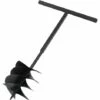 INLIFE Tarière De Sol Avec Manche 250 Mm Acier Noir