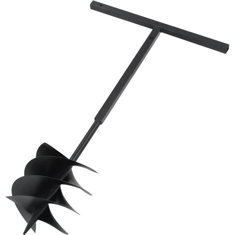 INLIFE Tarière De Sol Avec Manche 250 Mm Et Tube D'extension 4 M Acier 1 INLIFE Tarière De Sol Avec Manche 250 Mm Et Tube D'extension 4 M Acier