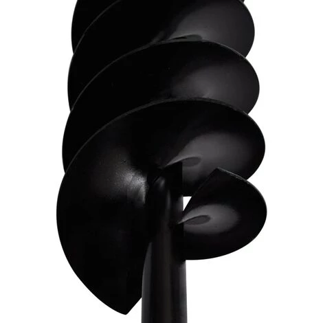 INLIFE Tarière De Sol Avec Mèche De Tarière Spirales 120 Mm Acier Noir 5 INLIFE Tarière De Sol Avec Mèche De Tarière Spirales 120 Mm Acier Noir – Image 5