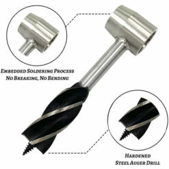 BENOBBY KIDS Outil De Survie Bushcraft, Foret à Tarière, Tarière à Bois Scotch Eye, Clé à Main, Perceuse à Bois Et Perceuse Manuelle Multi-outils Pour Camping, Survivant, Randonneurs, Bushcraft Et Randonnée En Plein Air. -Tarière motorisée Soldes 56864129 3