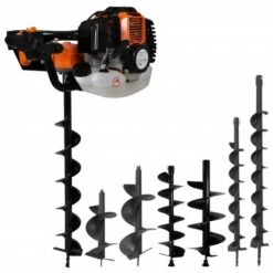 NOVA Trivella Ensemble Pour Le Sol En Acier Avec 7 Pointes De Forage Jeu De Perceuse De Sol à Tarière Acier -Tarière motorisée Soldes 57097011 5