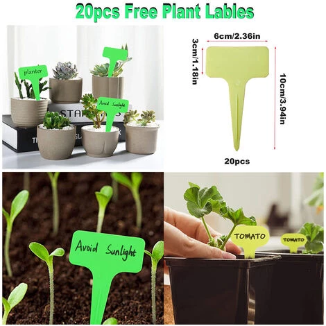 LIFCAUSAL Lot De 4 Forets à Tarière Pour Planter Des Fleurs 4 Pcs Jardin Tarière Spirale Foret Rapide Planteur Pour Tulipes Plantes En Pot Légumes Fleurs Creuser Désherbage Avec Gant De Jardin Et 20 Pcs Étiquettes De Plantes 5 LIFCAUSAL Lot De 4 Forets à Tarière Pour Planter Des Fleurs 4 Pcs Jardin Tarière Spirale Foret Rapide Planteur Pour Tulipes Plantes En Pot Légumes Fleurs Creuser Désherbage Avec Gant De Jardin Et 20 Pcs Étiquettes De Plantes – Image 5