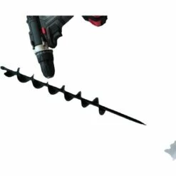 Le Noir Foret Hélicoïdal à Tarière Pour Bêcheur De Terre De Plantation De Jardin 50mm×450mm. Mèche Pour Tarière LITZEE -Tarière motorisée Soldes 57656591 4