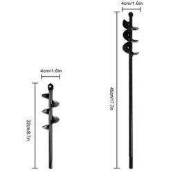 Foret En Spirale , Foret En Spirale Pour Jardin, Literie De Jardin, Perceuse De Sol, Jardin, Colonne De Plantation, Outil De Forage De Trous 2 Pièce Mèche Pour Tarière LITZEE -Tarière motorisée Soldes 57657925 5