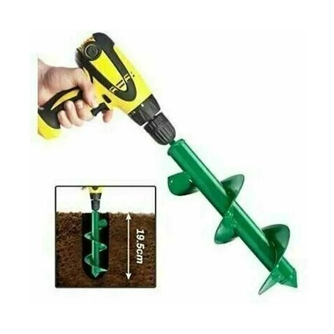 Jardin Tarière , Outil De Plantation Pratique Foret Professionnel Planteuse De Perçage à Arbre Hex Bulbe à Fleurs (8*25cm) Mèche Pour Tarière LITZEE 2 Jardin Tarière , Outil De Plantation Pratique Foret Professionnel Planteuse De Perçage à Arbre Hex Bulbe à Fleurs (8*25cm) Mèche Pour Tarière LITZEE – Image 2