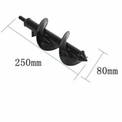 Mèche Jardin Tarière, Forets De Jardin En Spirale, Outil De Plantation Pratique Pour Faire Rapidement Trou Et Planter Des Fleurs Arbres Arbustes 8*25cm Mèche Pour Tarière LITZEE