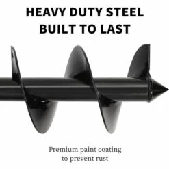 TINOR Jardin Foreuse, Tige Hexagonale Acier Inoxydable, Tariere Thermique, Creuser Des Trous Cultiver En Profondeur, Outil De Plantation Pratique Pour Fleur Planter Des Arbres Arbustes (Dia: 8cm L: 30cm) -Tarière motorisée Soldes 57911427 5