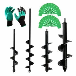 Thsinde Mèche Jardin Tarière-Diamètre 8cm X Longueur 45cm -Tarière motorisée Soldes 58372296 3