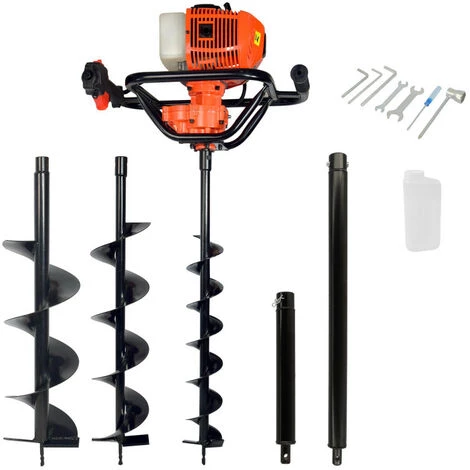 OXEO Tarière Thermique - 52cm3 - 2CV - 3 Mèches-2 Extensions 30-60cm 2 OXEO Tarière Thermique - 52cm3 - 2CV - 3 Mèches-2 Extensions 30-60cm – Image 2