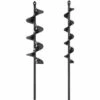 AOUGO Forets De Tarière Pour Planter Une Perceuse De Jardin Perceuse Hélicoïdale De Jardin Pour Plantes De Jardin Tarière Pour Perceuse Hexagonale 3/8"ensemble 2 En 1 (45 CM)